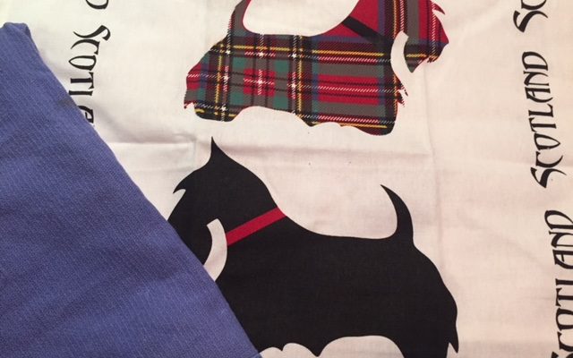 Tea Towel of the Month “October” Scotty Dogs