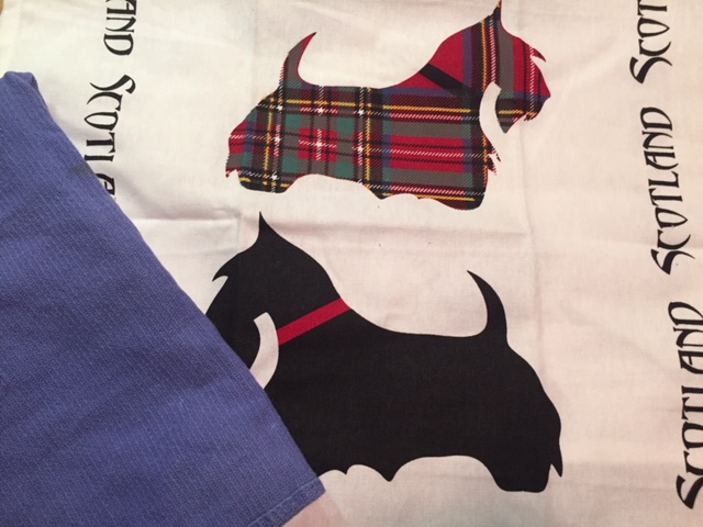 Tea Towel of the Month “October” Scotty Dogs