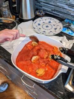 Social Isolation ~ Cooking Projects. Day 65 == Porcupine MeatBalls